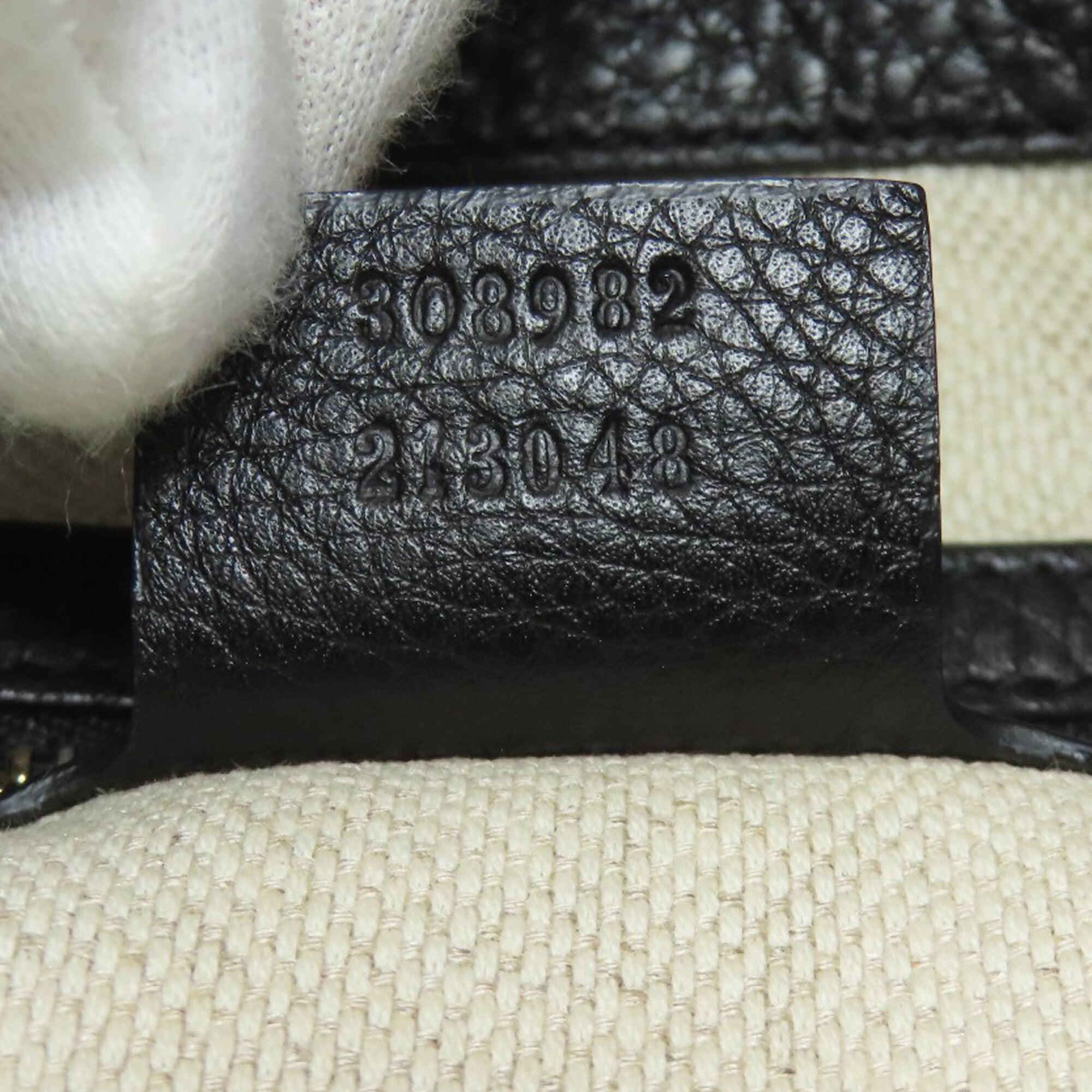 Gucci Black Leather Tote Bag (Pre-Owned)