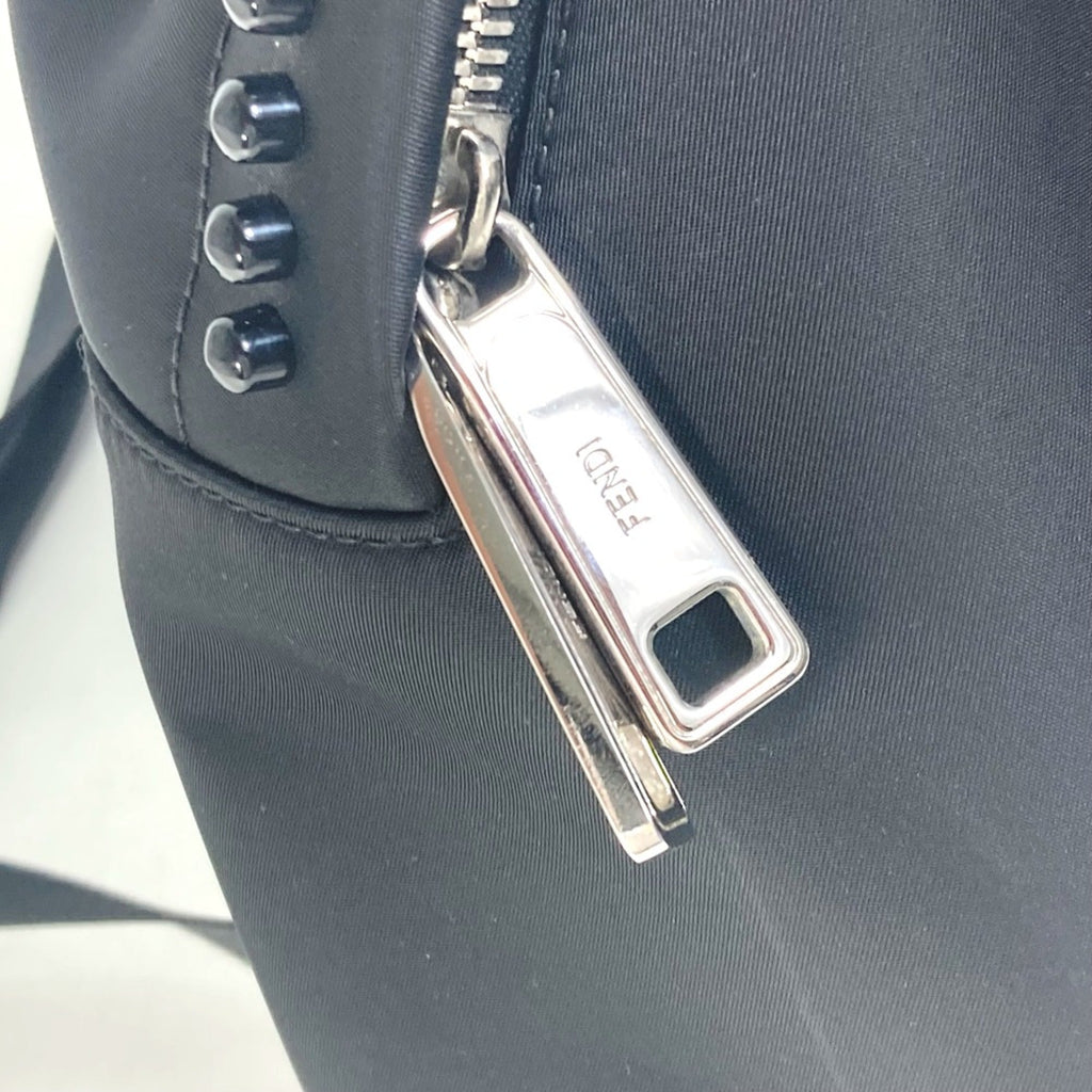 Fendi Black Cloth Backpack