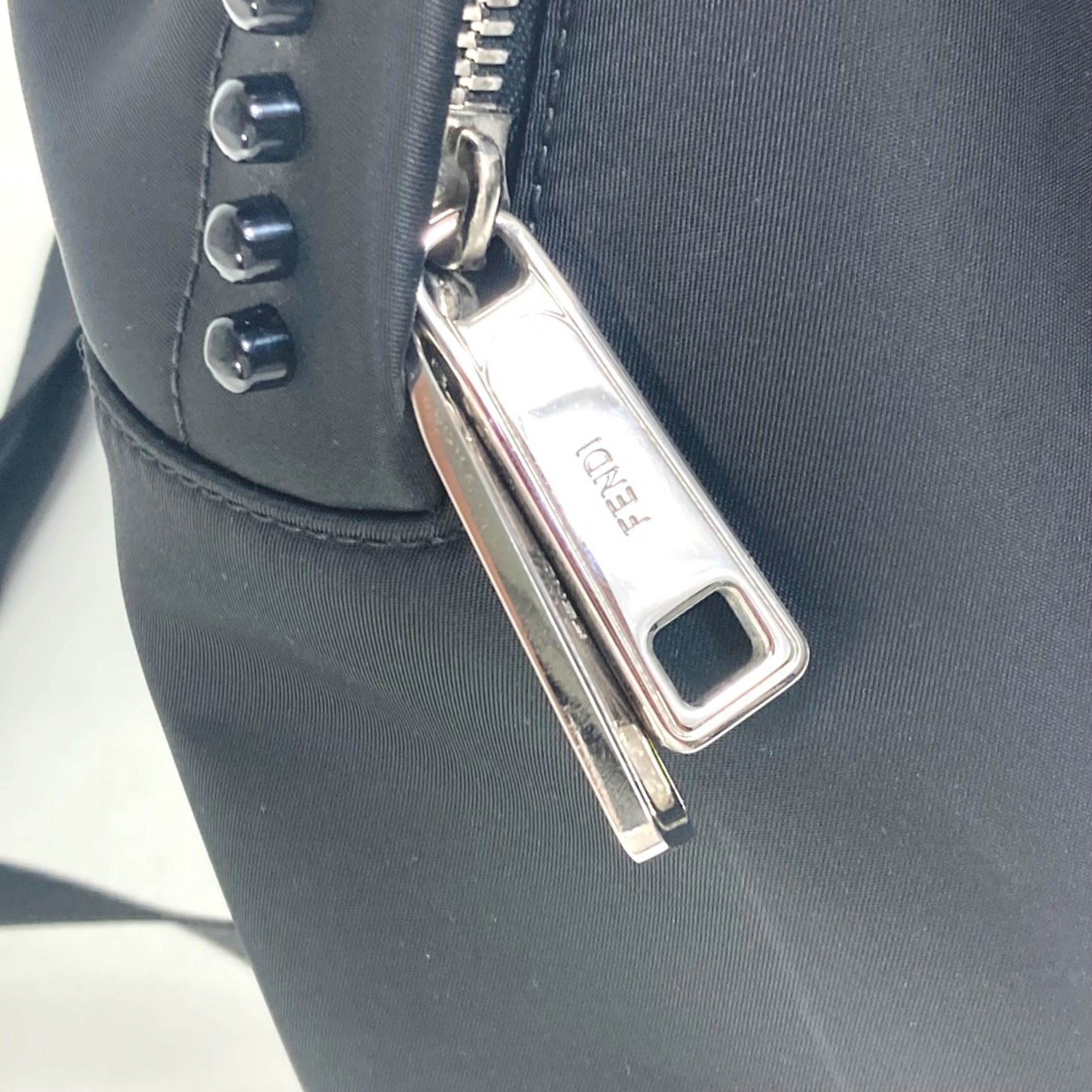 Fendi Black Cloth Backpack