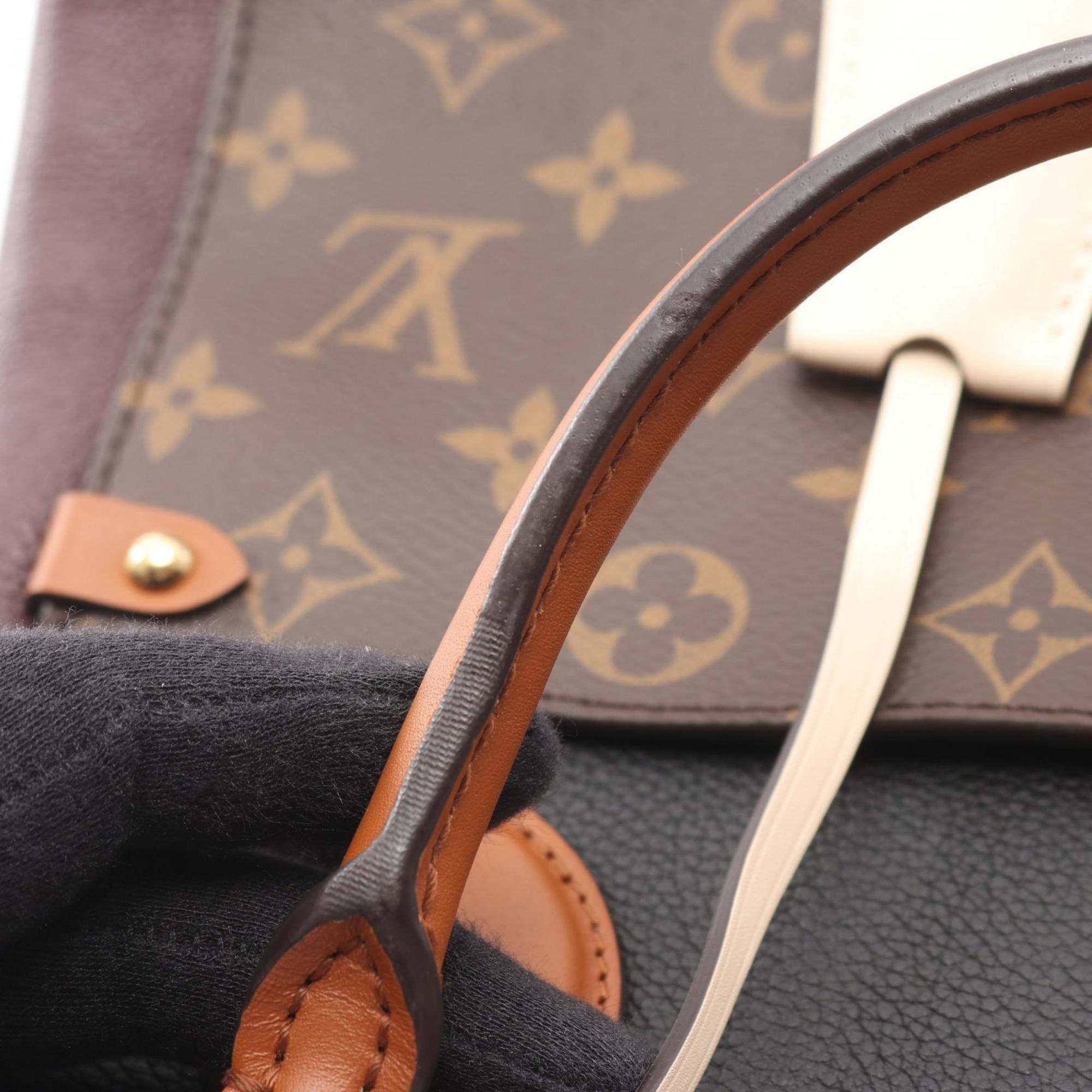 Louis Vuitton Black Bordeaux Monogram Multi-Color Noir Wine Monogram Leather Handbag