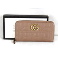 Gucci Brown Leather Long Wallet (Bi-Fold) (Pre-Owned)