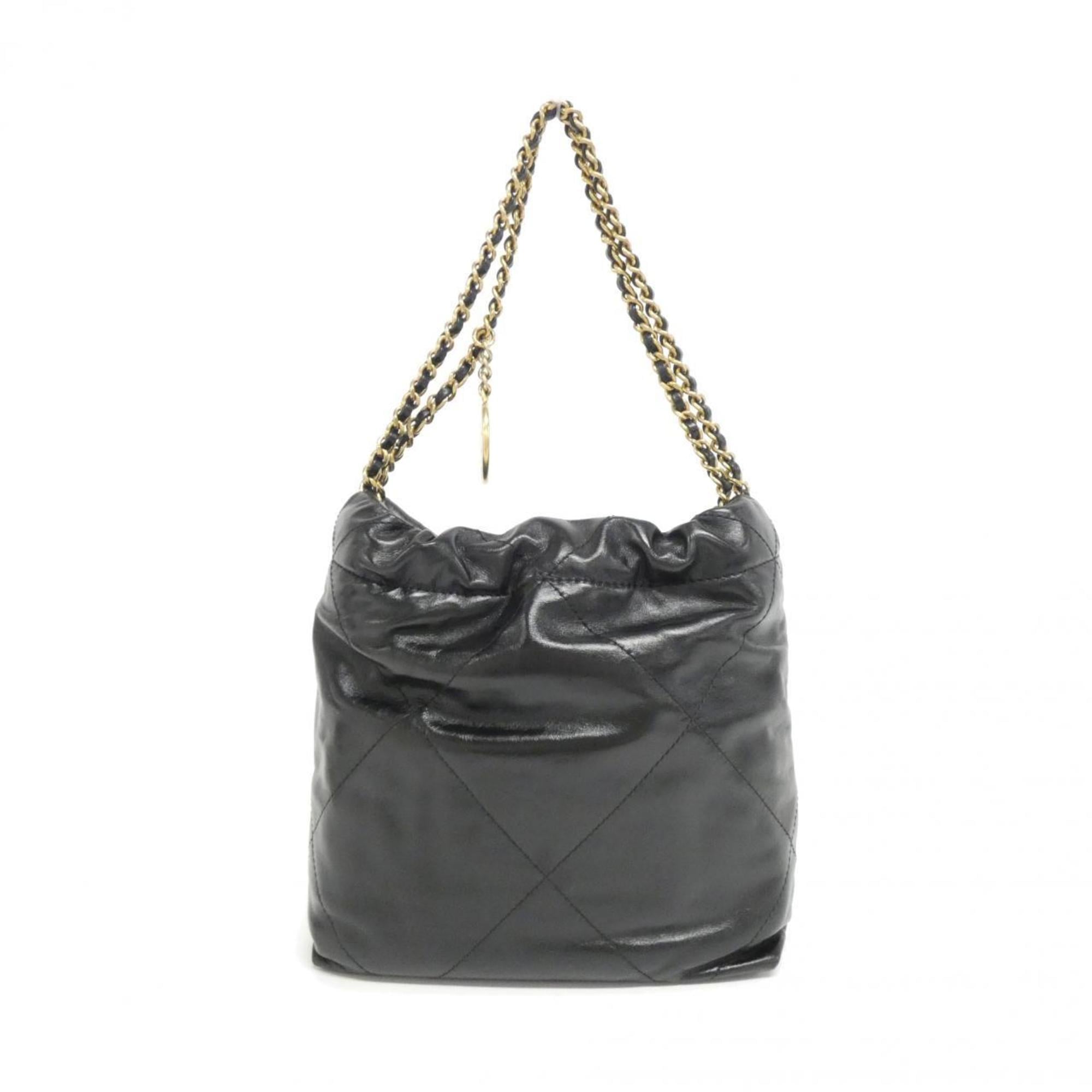 Chanel Black Leather Handbag