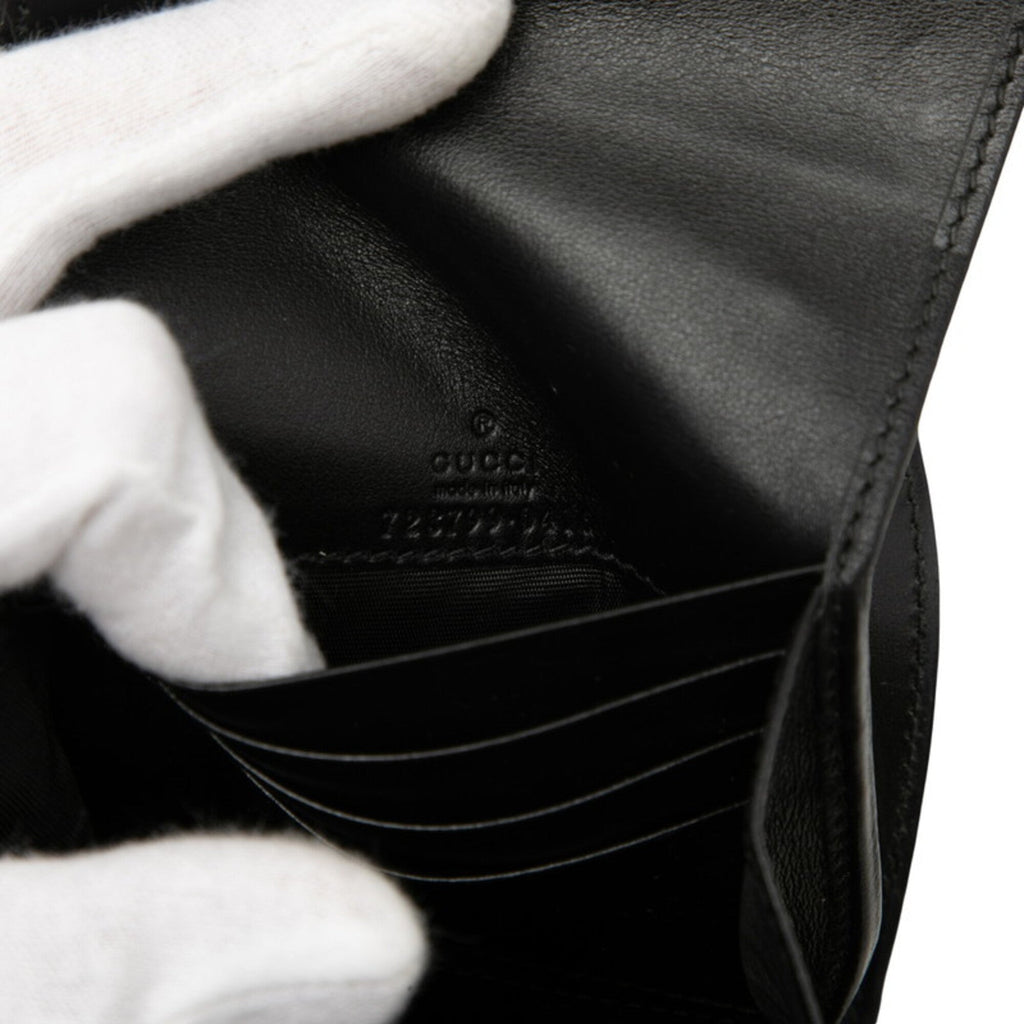 Gucci Black Leather Wallet (Bi-Fold) (Pre-Owned)