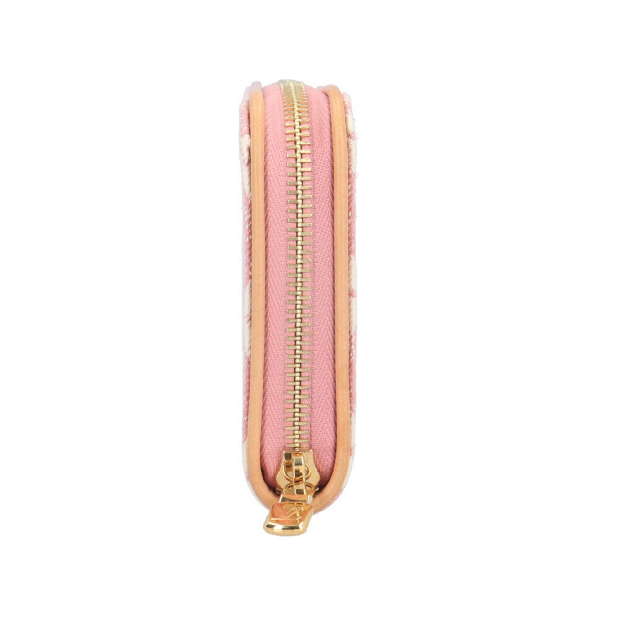 Louis Vuitton Pink Monogram Jacquard Denim Long Wallet