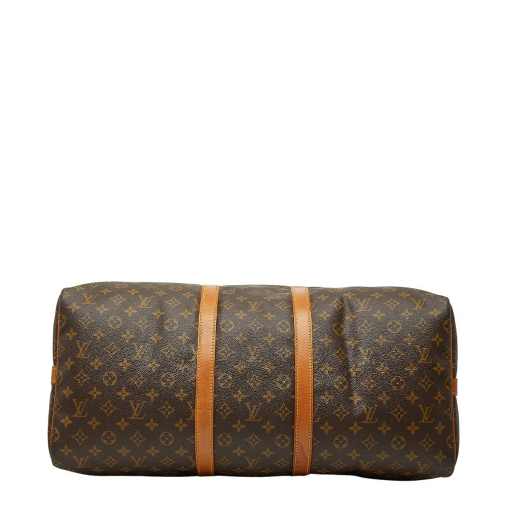 Louis Vuitton Monogram Brown Pvc Leather Boston Bag Shoulder Bag