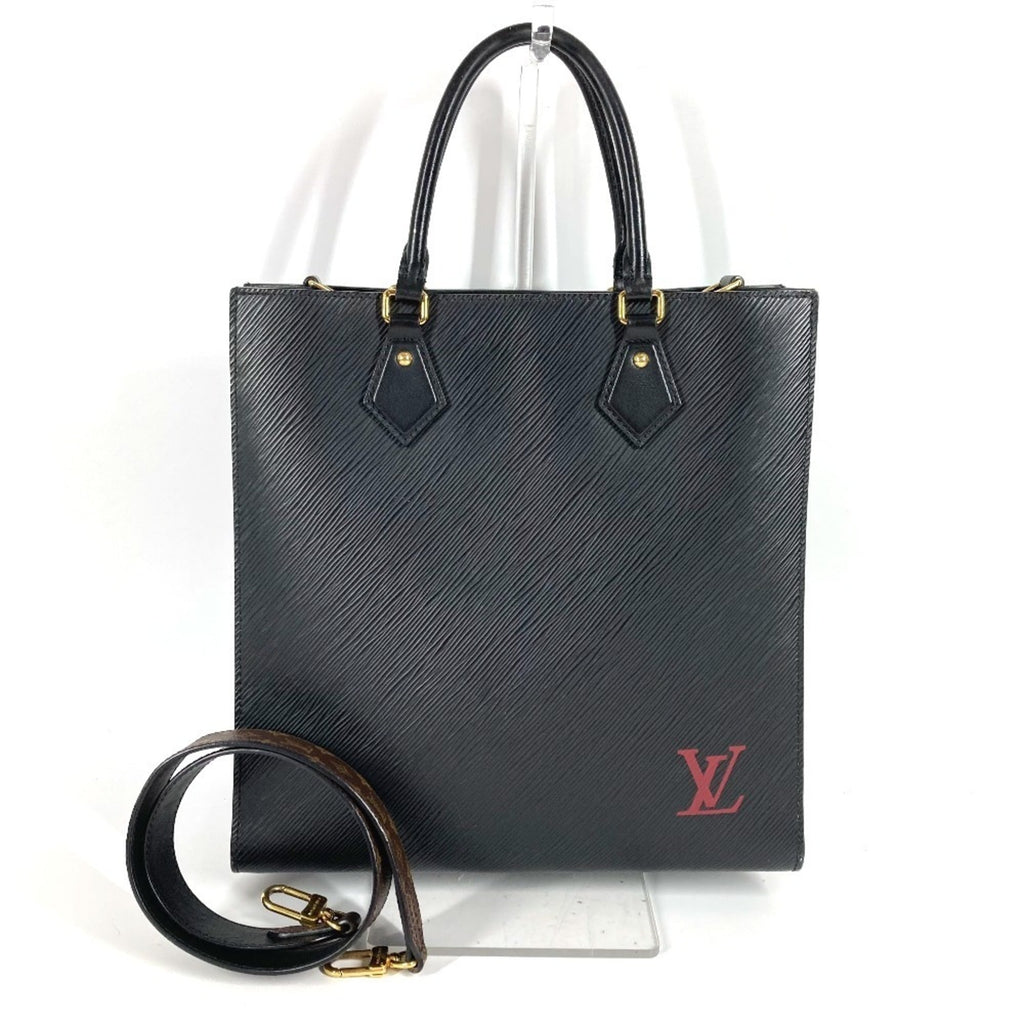 Louis Vuitton Black Epi Leather Handbag Shoulder Bag Tote Bag