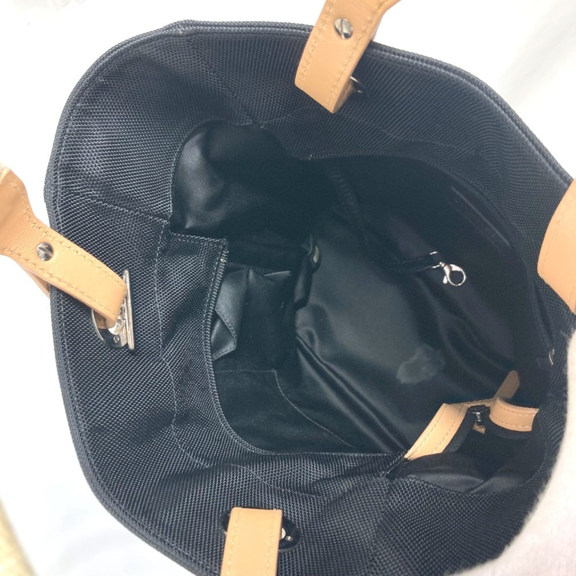 Chanel Black White Canvas Shoulder Bag Tote Bag