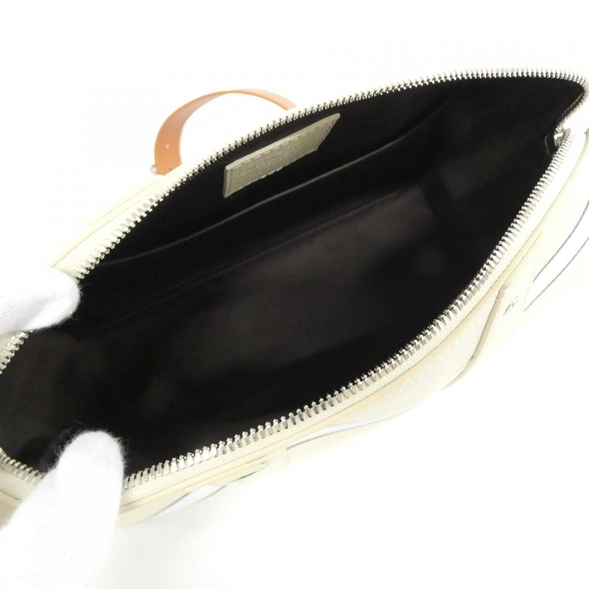 Louis Vuitton Cream Leather Shoulder Bag