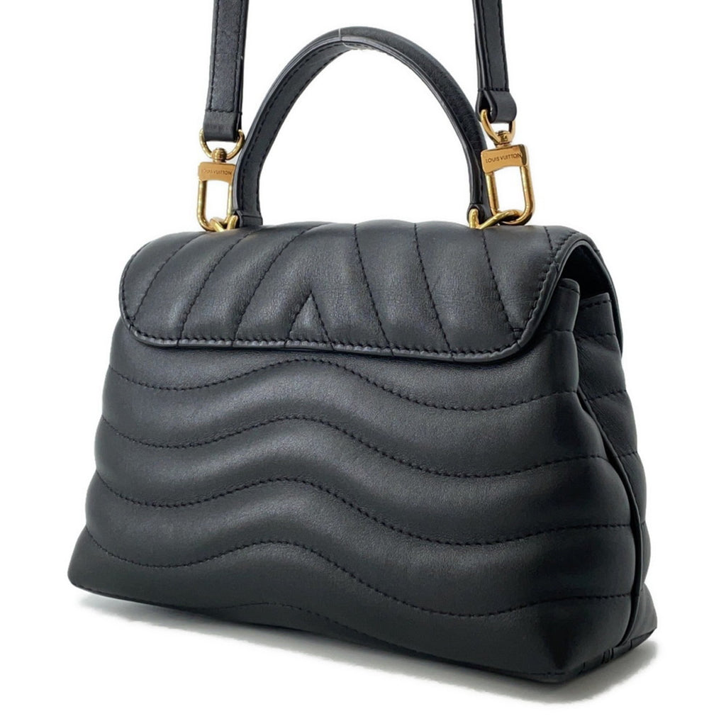 Louis Vuitton Black Noir Exotic Leather Handbag Shoulder Bag