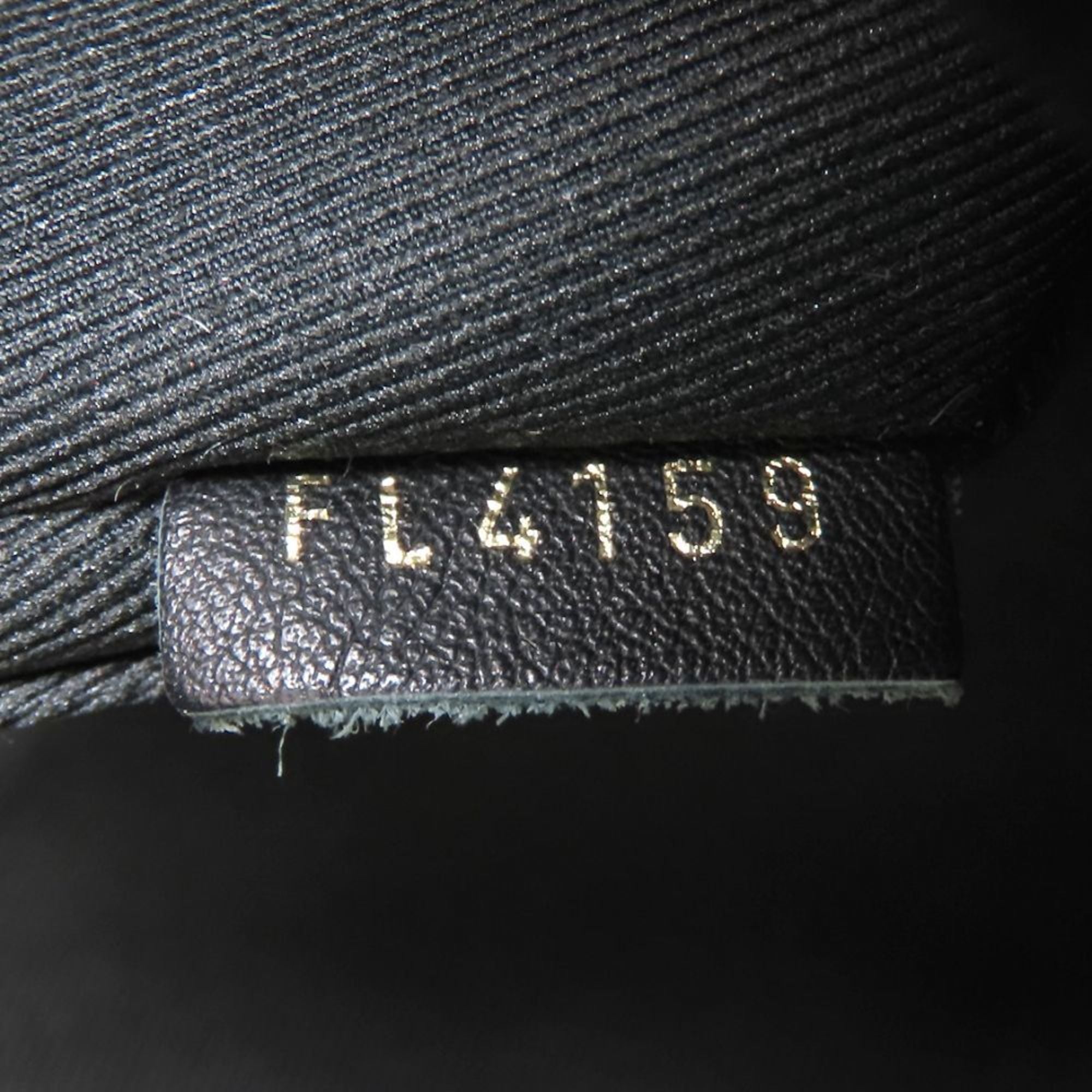 Louis Vuitton Black Brown Canvas Leather Backpack