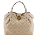 Louis Vuitton Mahina Beige Opal Mahina Leather Handbag