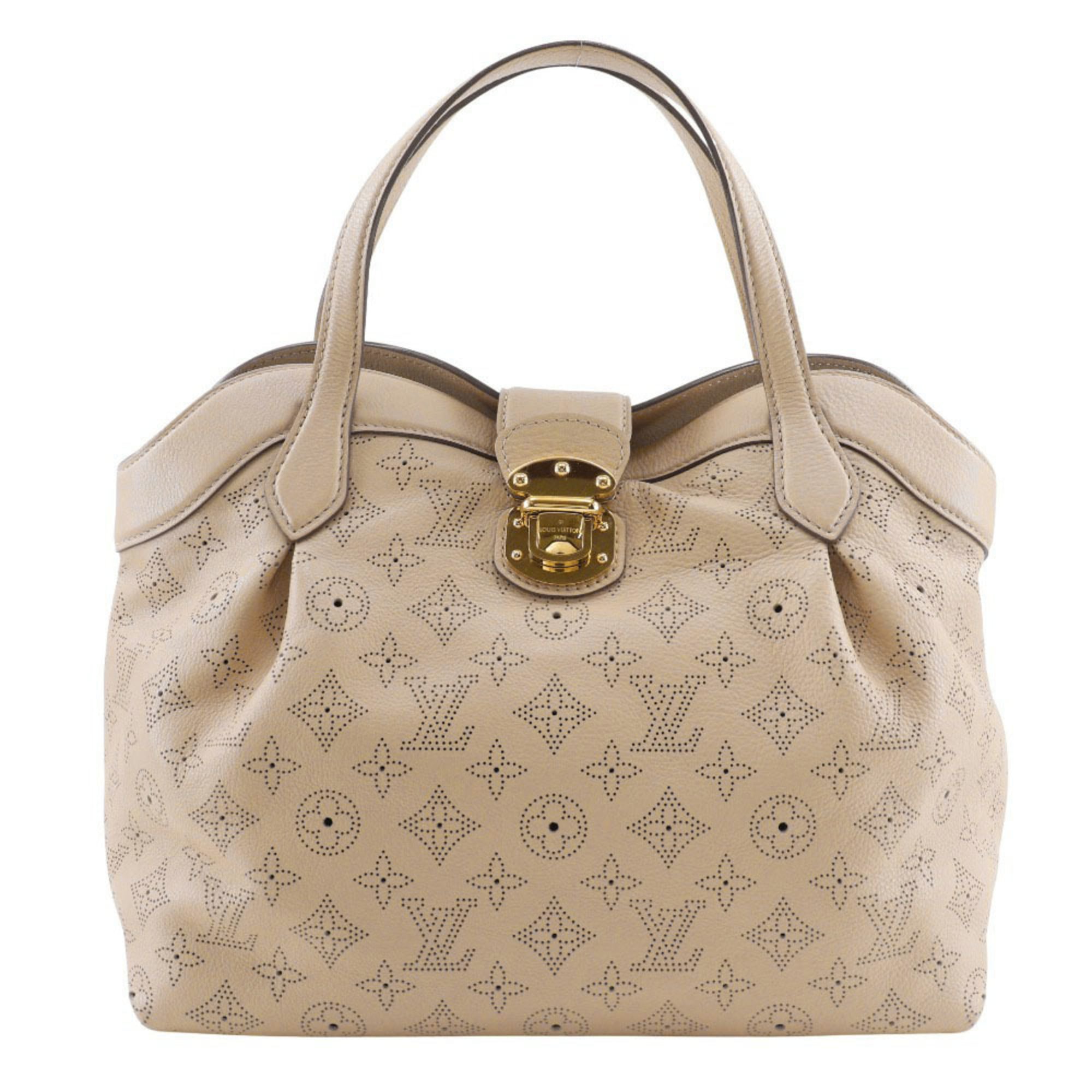 Louis Vuitton Mahina Beige Opal Mahina Leather Handbag