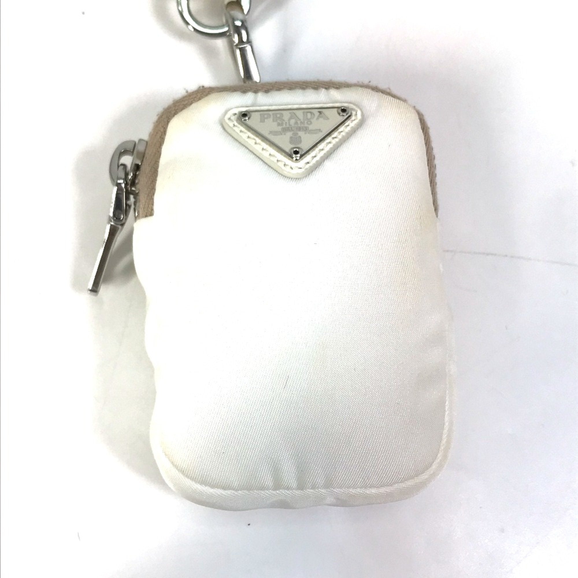 Prada White Cloth Shoulder Bag