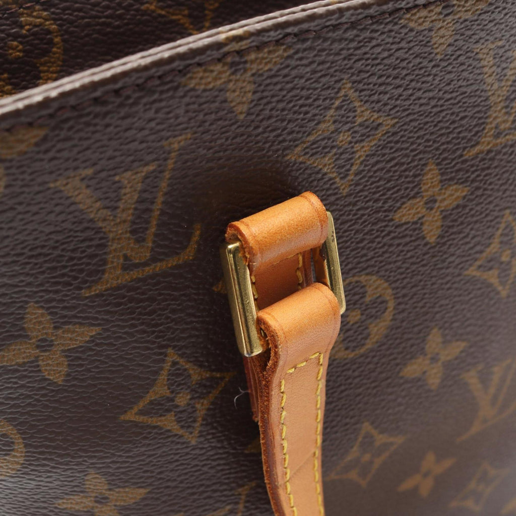 Louis Vuitton Brown Coated Canvas Leather Handbag