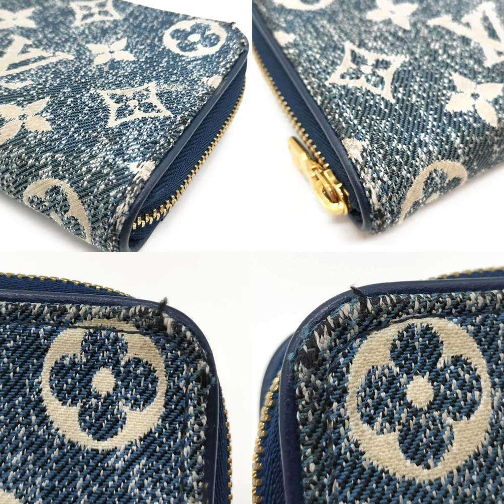 Louis Vuitton Monogram Blue Jacquard Denim Coin Purse/Coin Case