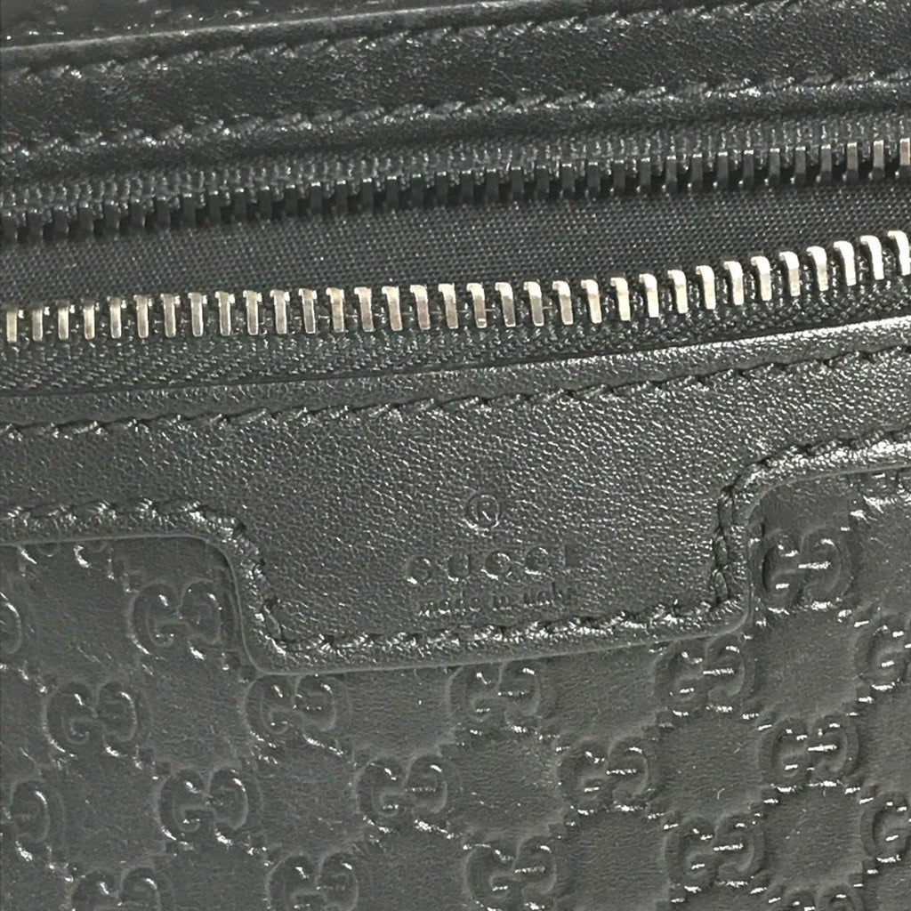 Gucci Guccissima Black Gg Leather Clutch Bag (Pre-Owned)