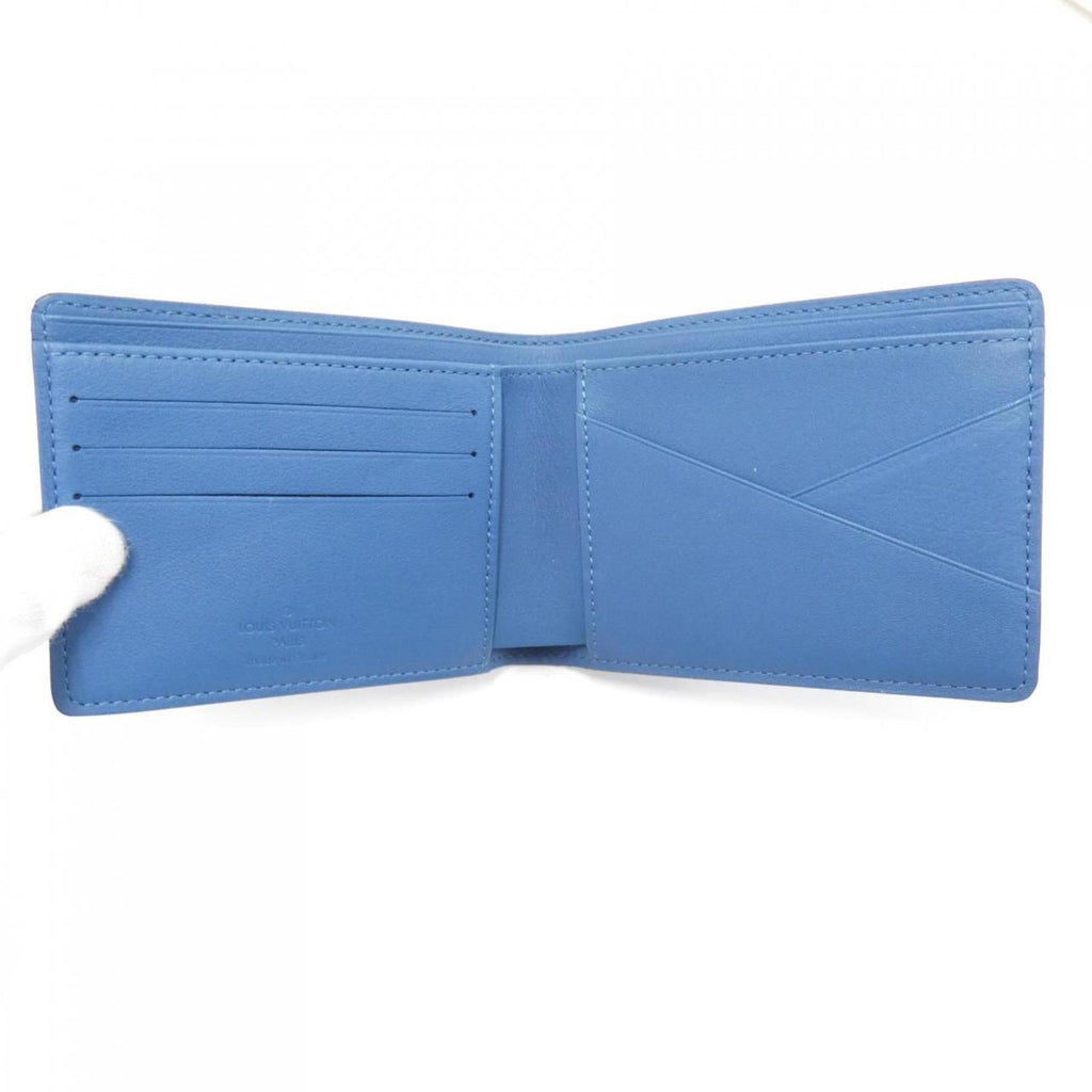 Louis Vuitton Blue Leather Long Bill Wallet