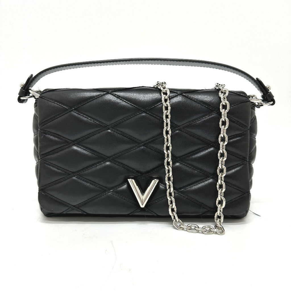Louis Vuitton Black Noir Leather Handbag Shoulder Bag