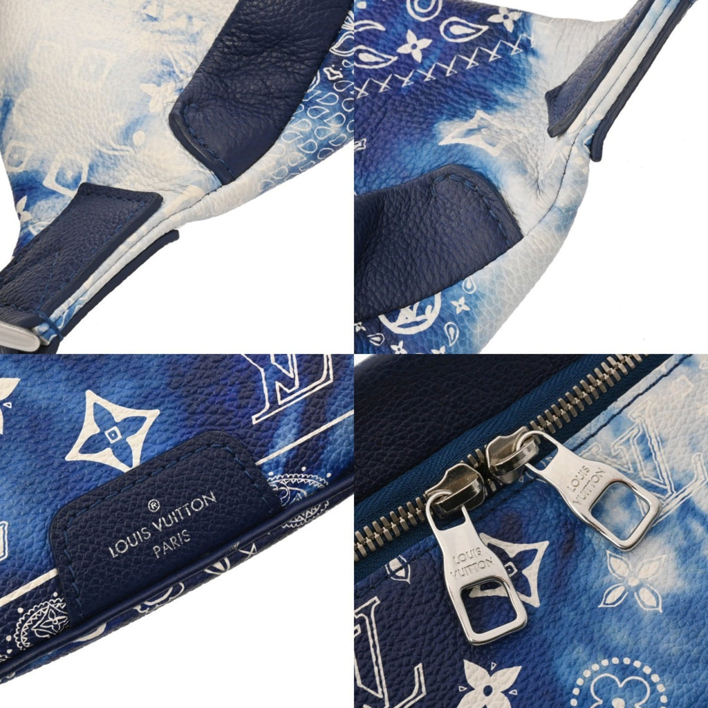 Louis Vuitton Blue Leather Sling Bag