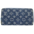 Louis Vuitton Monogram Denim Blue Monogram Monogram Denim Long Bill Wallet