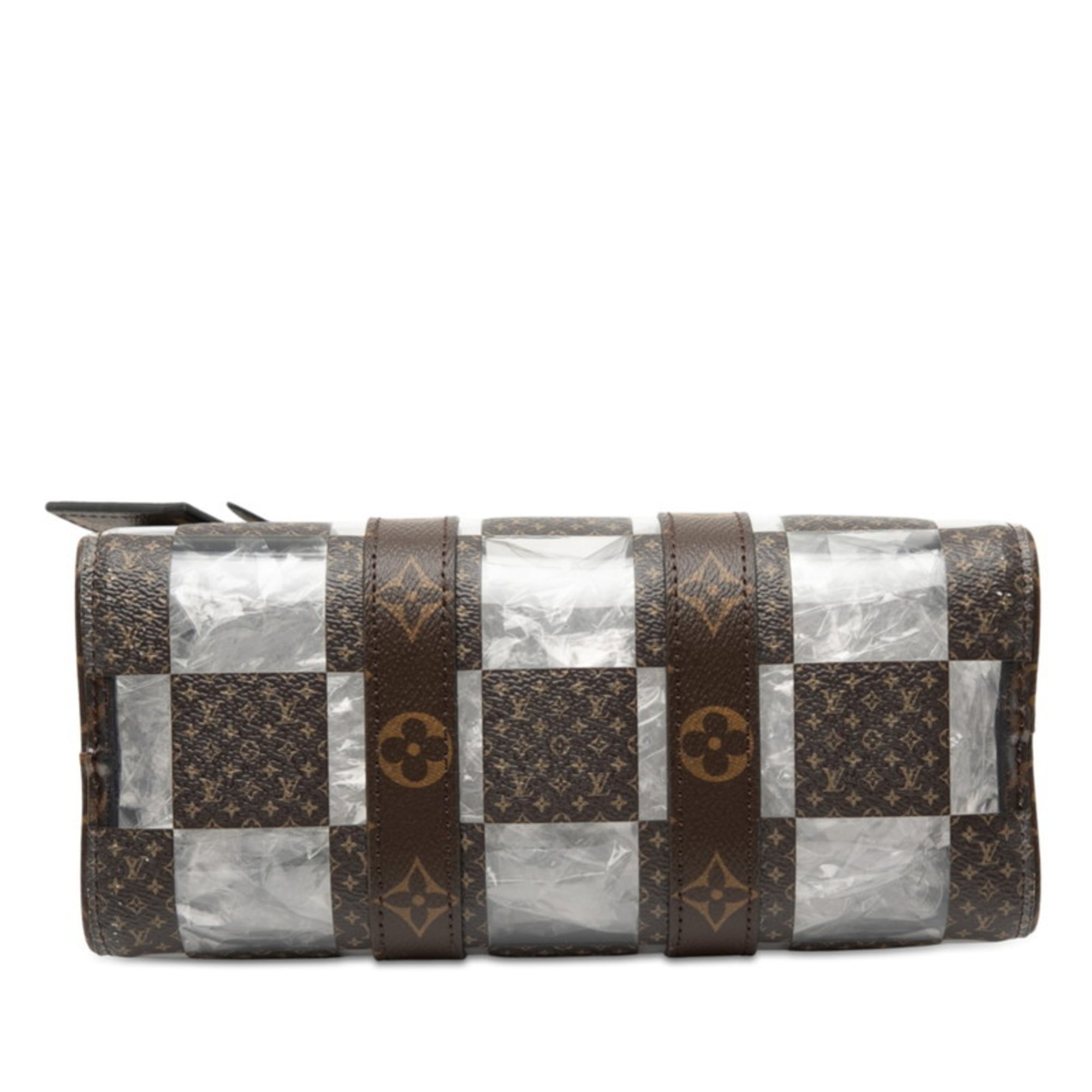 Louis Vuitton Brown Clear Pvc Vinyl Handbag Shoulder Bag