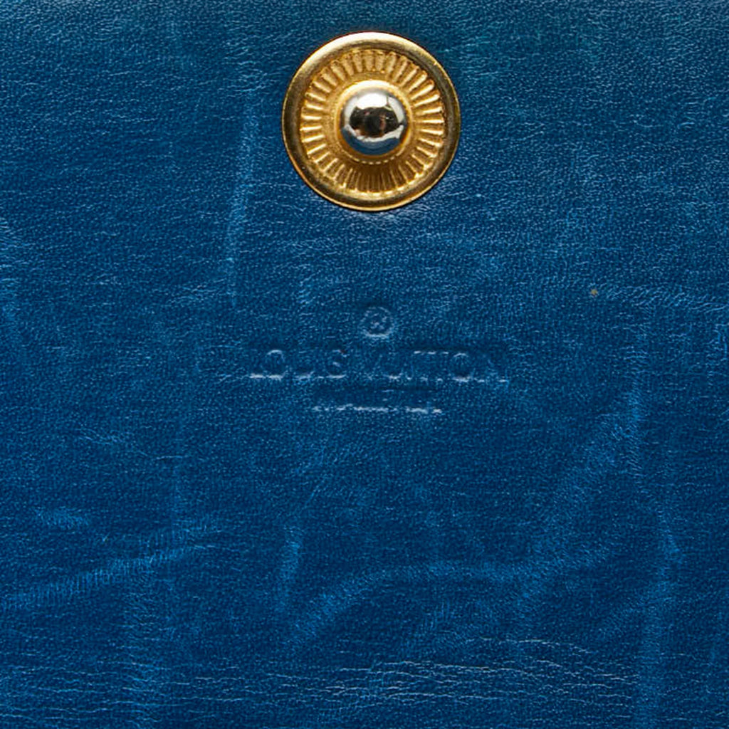 Louis Vuitton Epi Toledo Blue Leather Long Wallet