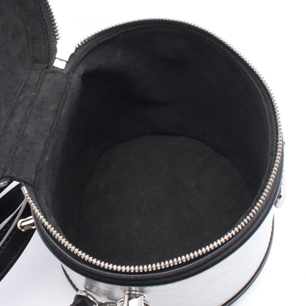 Louis Vuitton Black Silver Leather Handbag