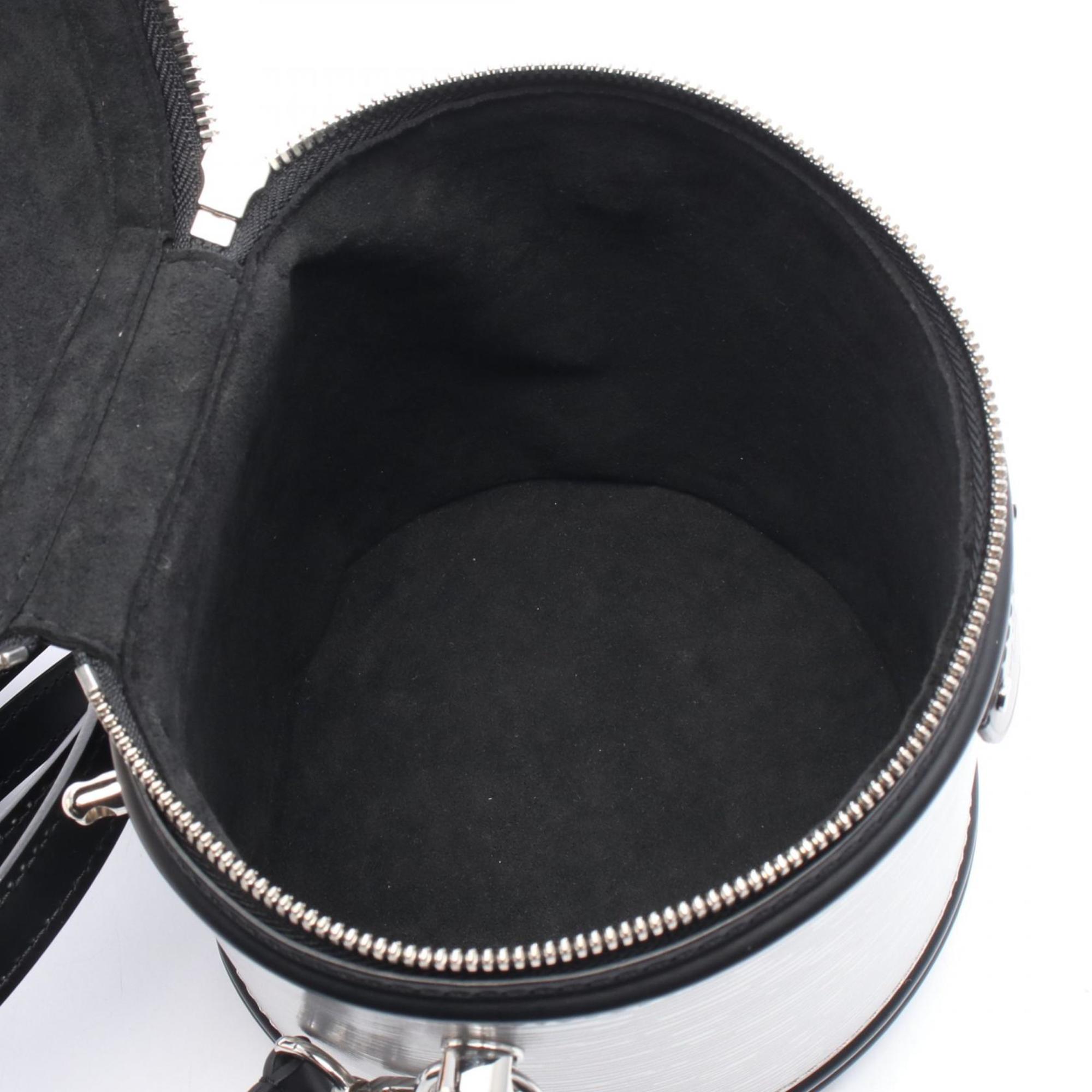 Louis Vuitton Black Silver Leather Handbag