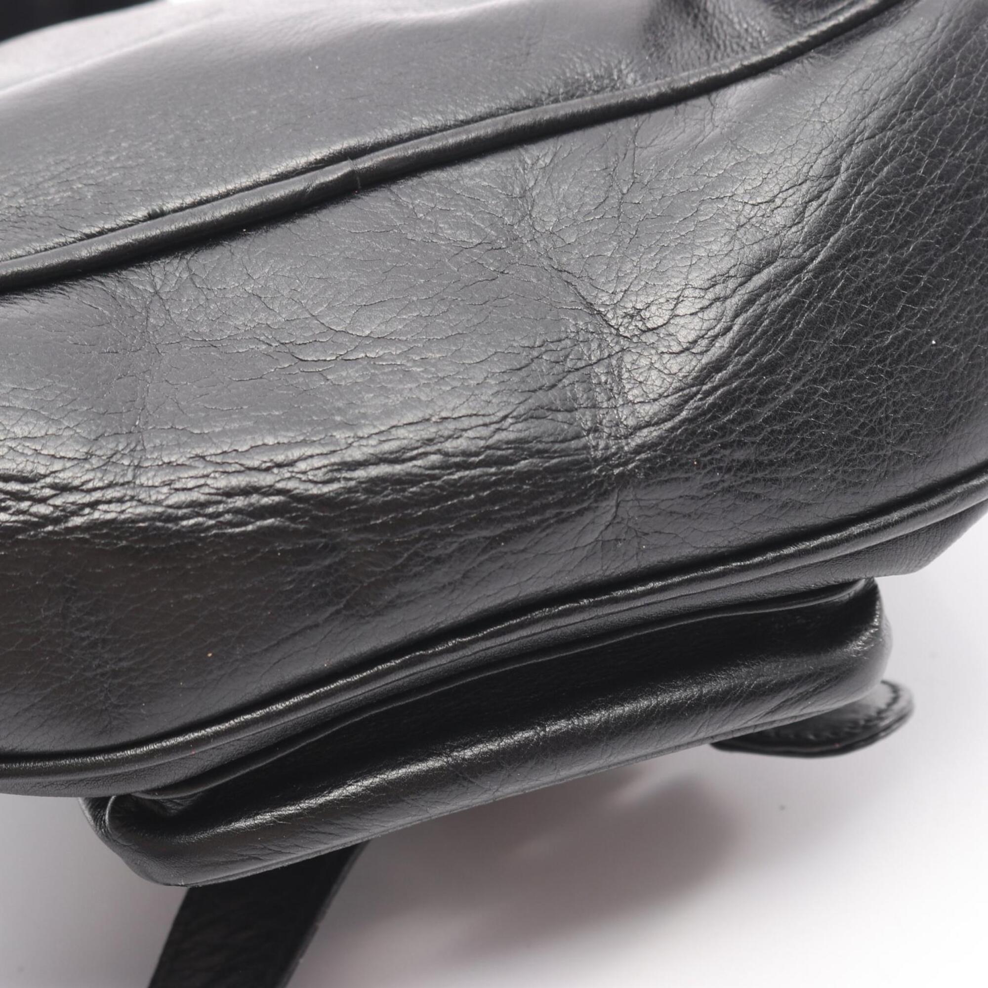 Gucci Black Leather Backpack (Pre-Owned)
