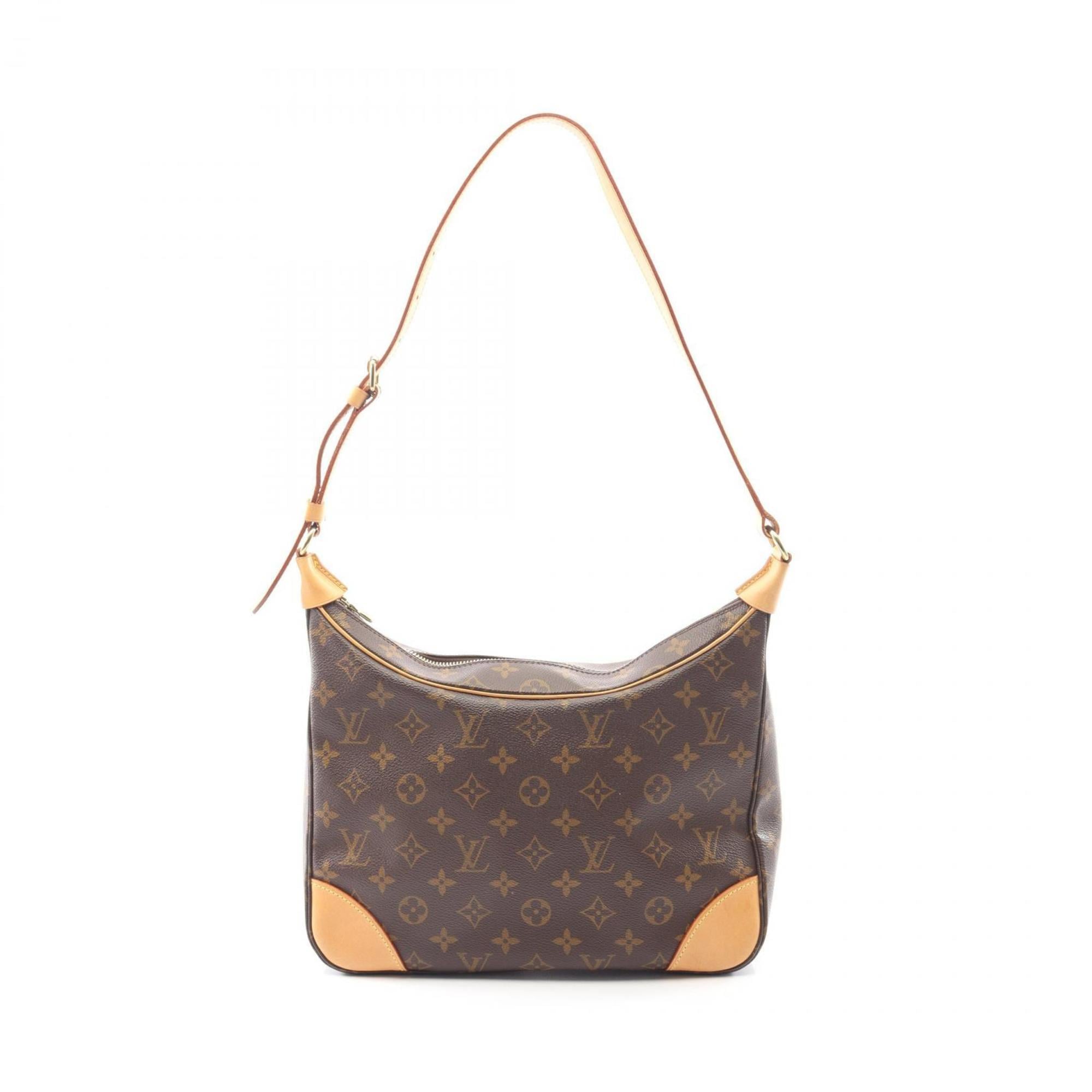 Louis Vuitton Brown Monogram Coated Canvas Leather Shoulder Bag