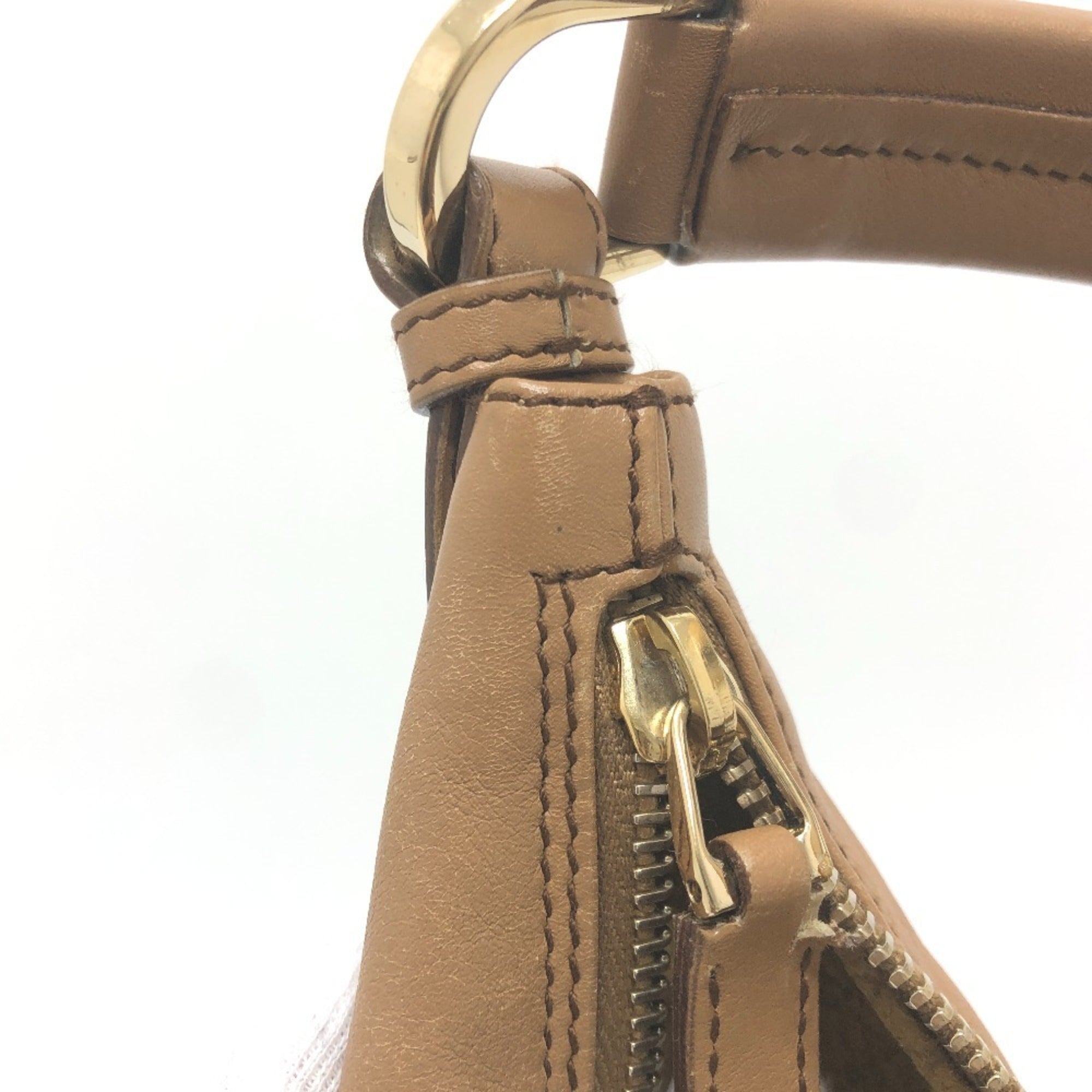 Gucci Brown Leather Handbag Shoulder Bag (Pre-Owned)