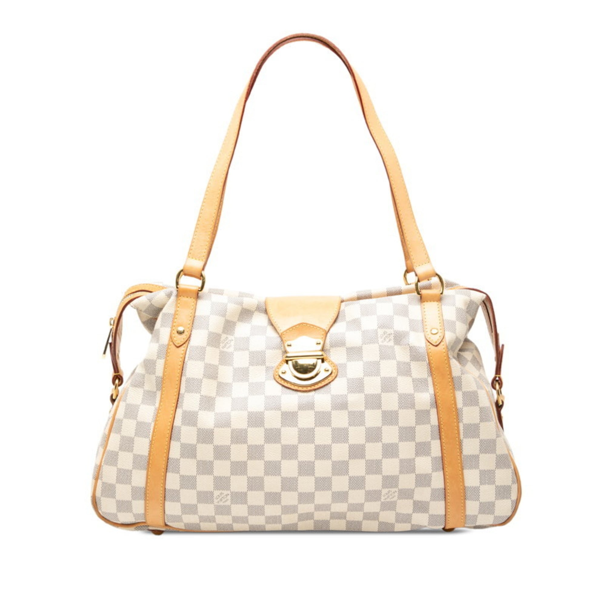 Louis Vuitton White Damier Azur Handbag Tote Bag