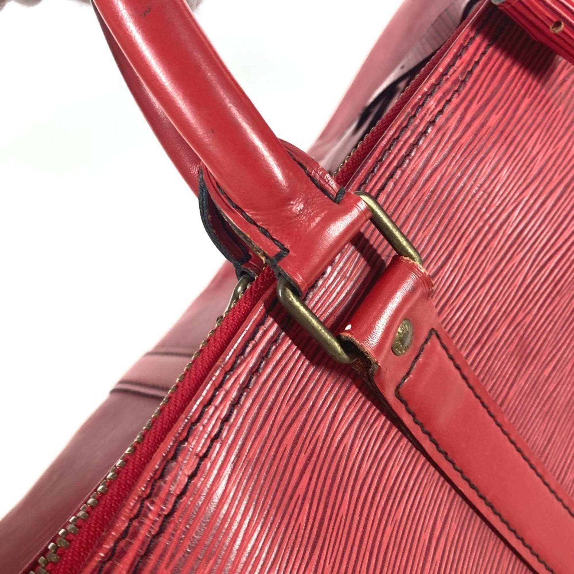 Louis Vuitton Epi Castilian Red Red Color Epi Leather Boston Bag Handbag