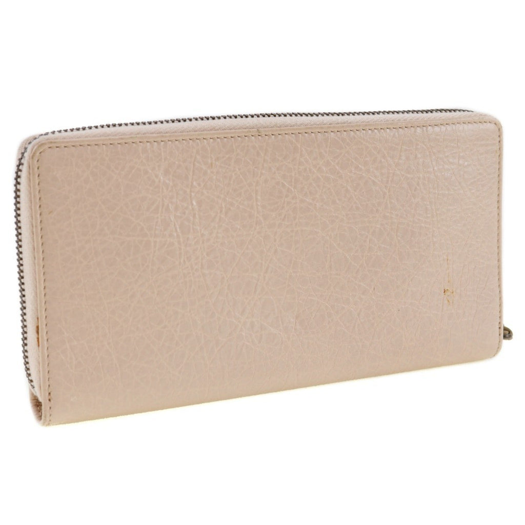 Balenciaga Beige Pink Leather Coin Purse/Coin Case