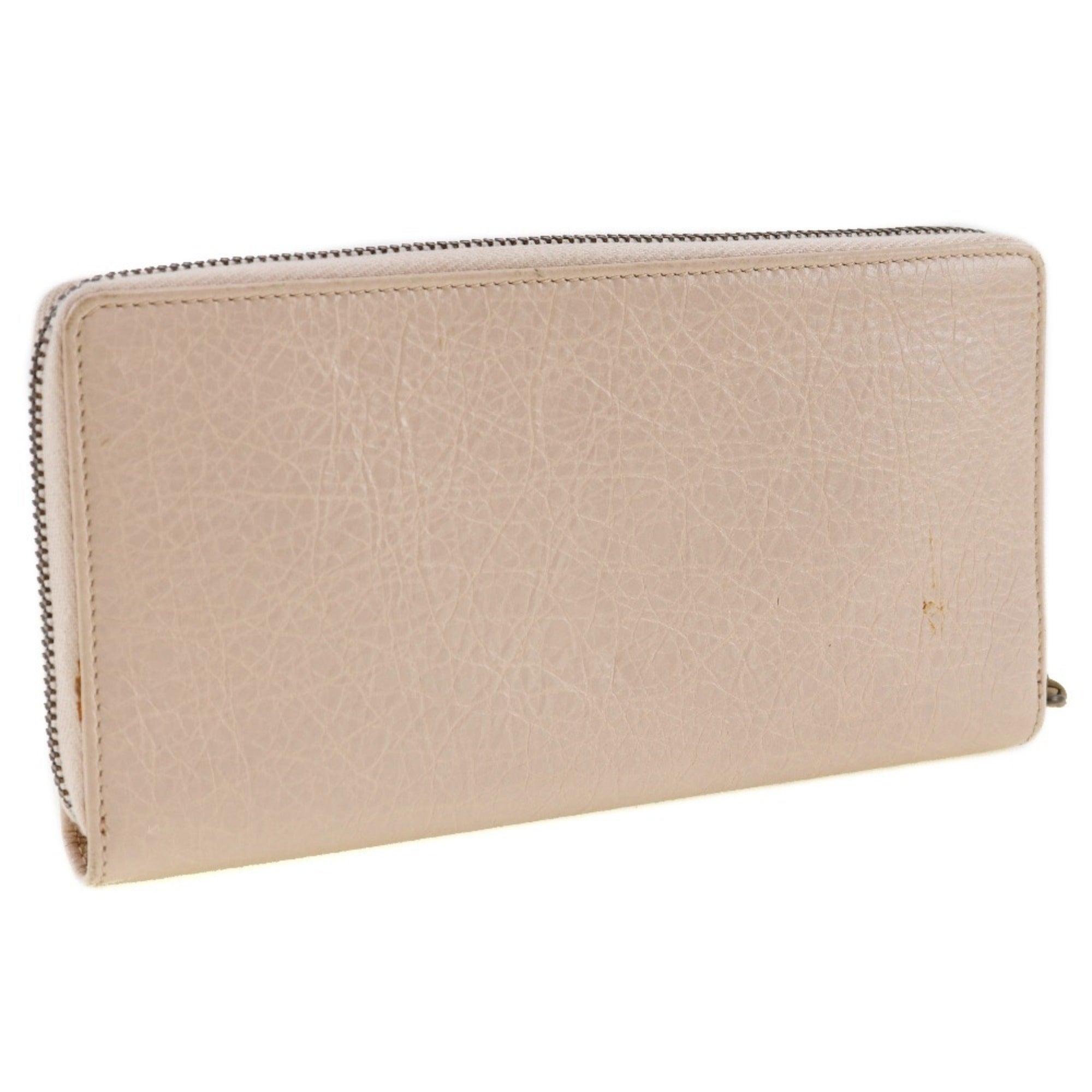 Balenciaga Beige Pink Leather Coin Purse/Coin Case