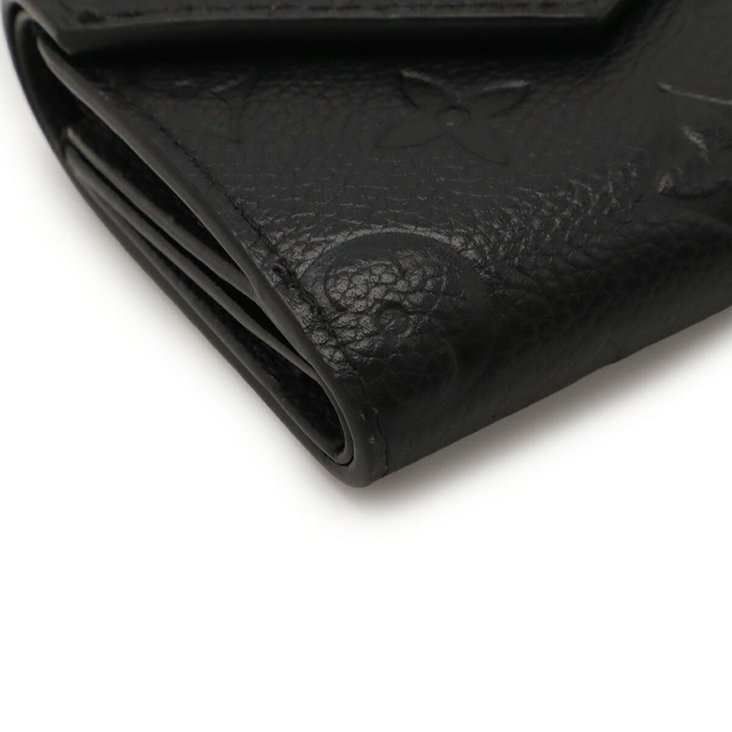Louis Vuitton Black Noir Monogram Empreinte Leather Wallet (Tri-Fold)