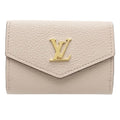 Louis Vuitton Grayish Leather Wallet (Tri-Fold)