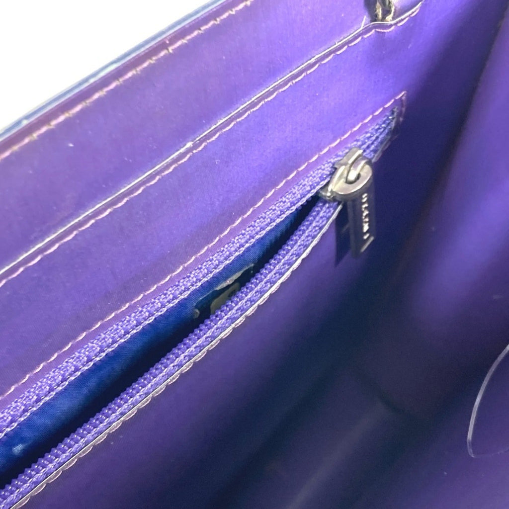 Chanel Purple Pvc Leather Shoulder Bag