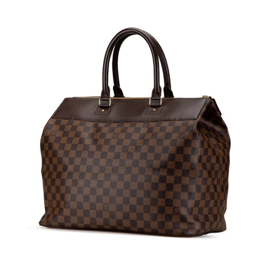 Louis Vuitton Brown Pvc Leather Boston Bag