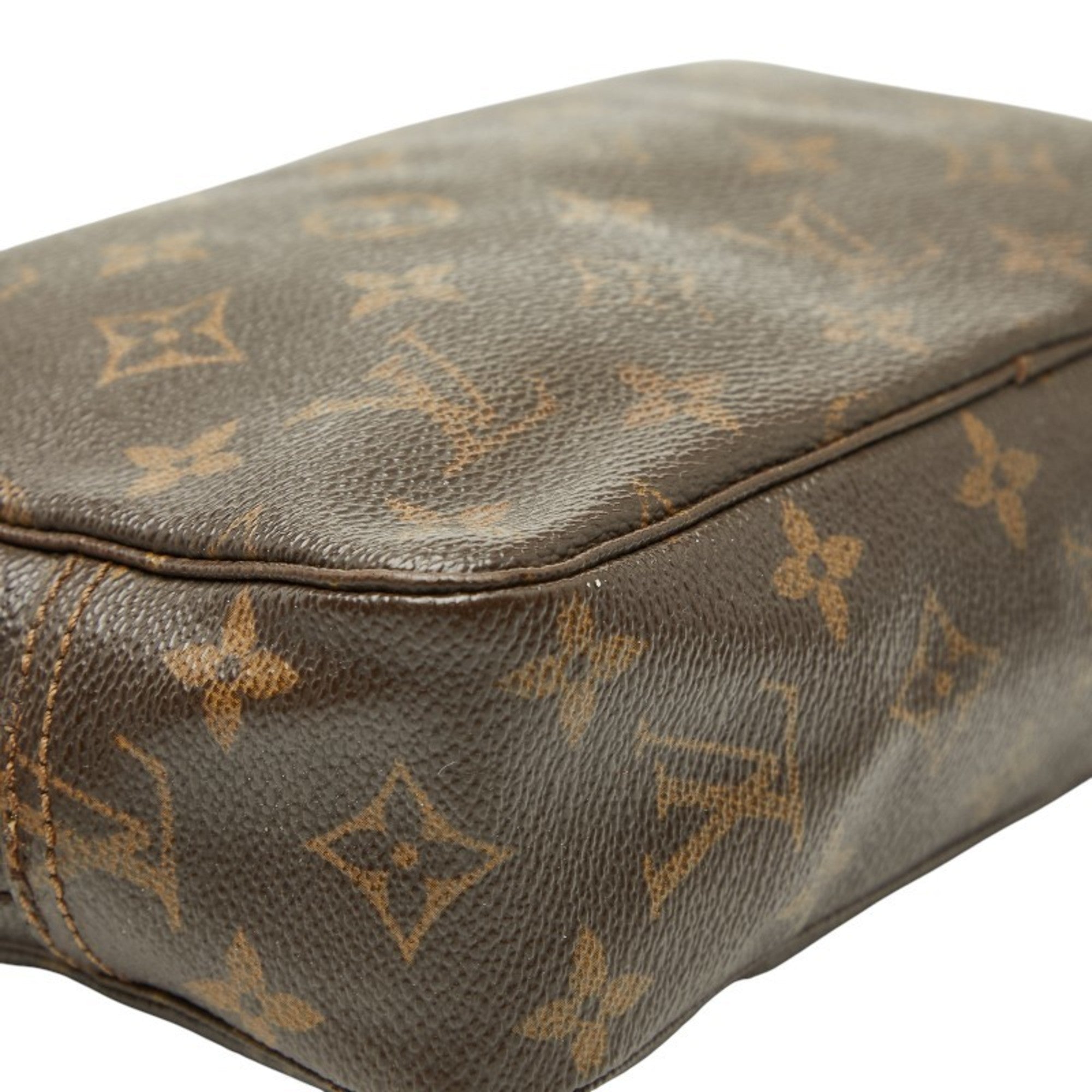 Louis Vuitton Monogram Brown Pvc Leather Pouch