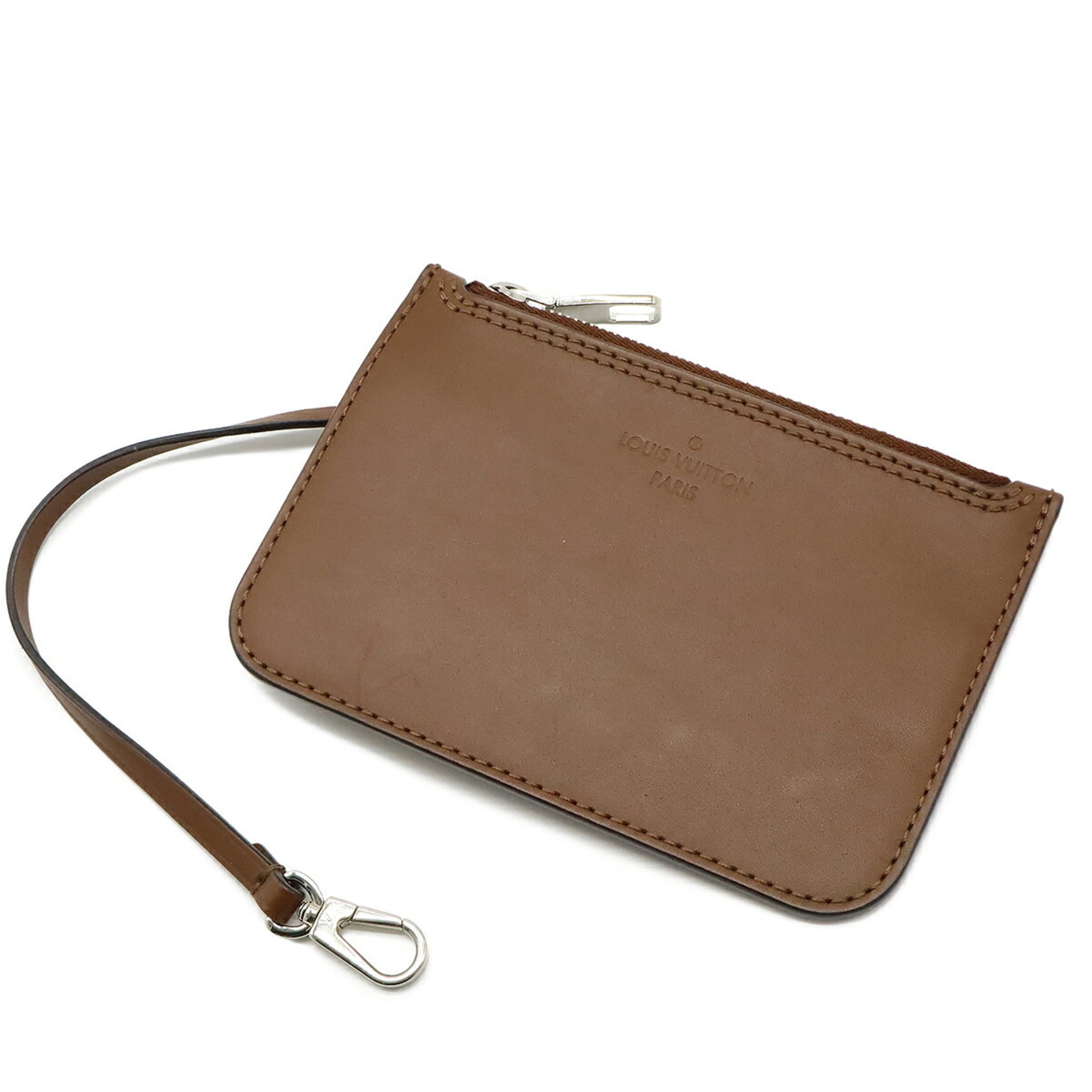 Louis Vuitton Light Beige Mahina Leather Handbag Pouch Shoulder Bag