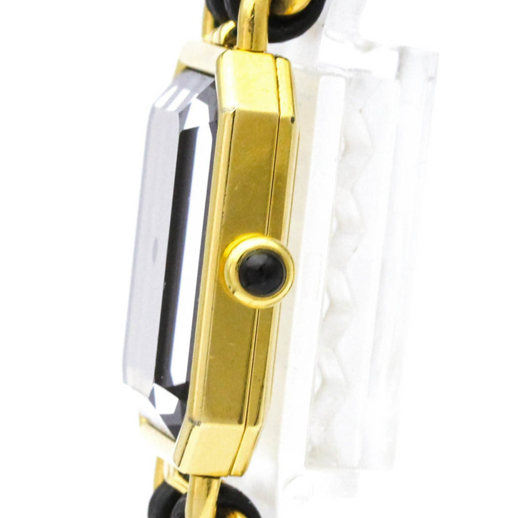 Chanel Premiere Rock Quartz Watch Plated Metal And Leather Watch