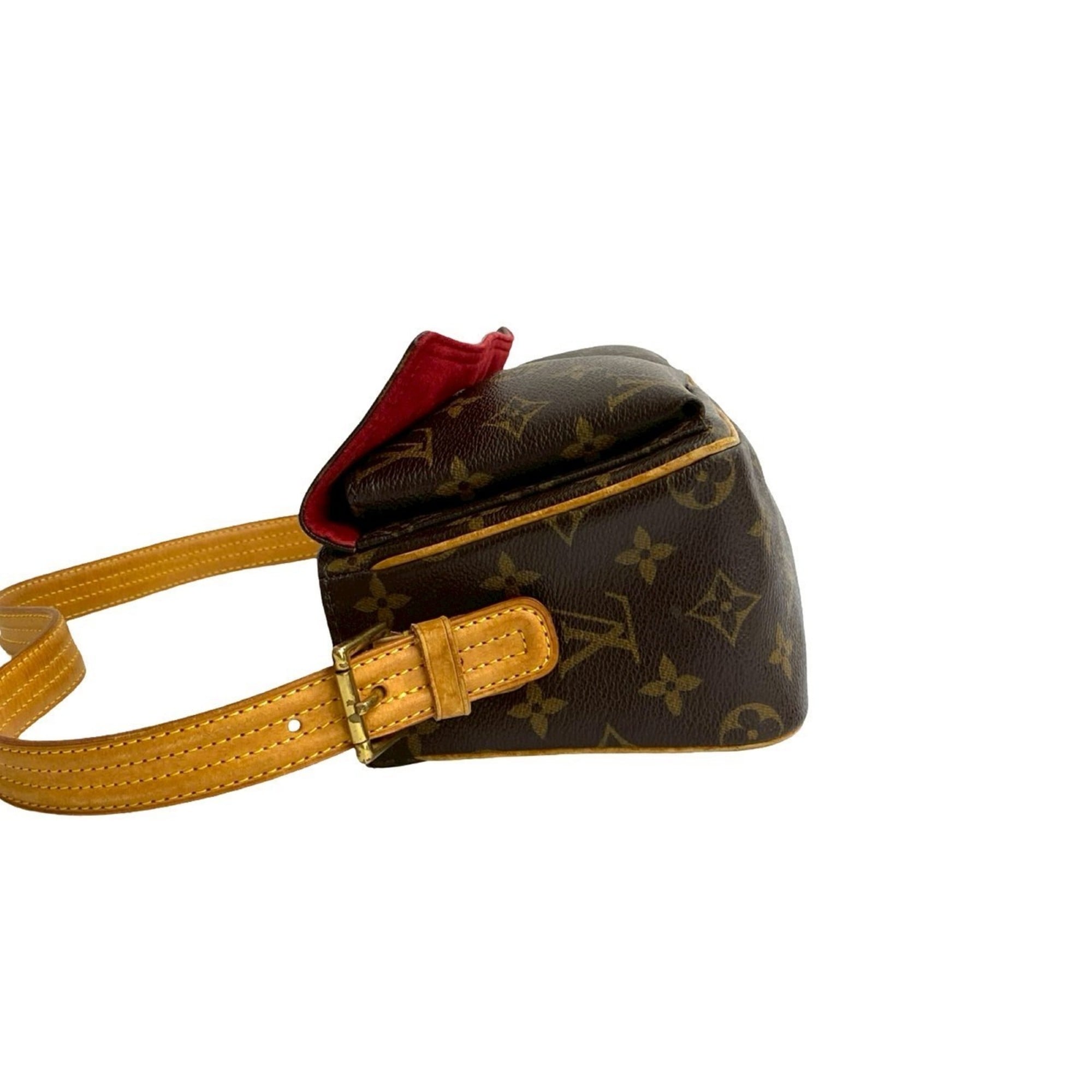 Louis Vuitton Brown Leather Shoulder Bag