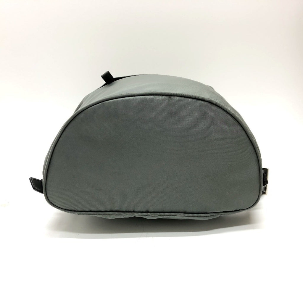Prada Gray Leather Backpack