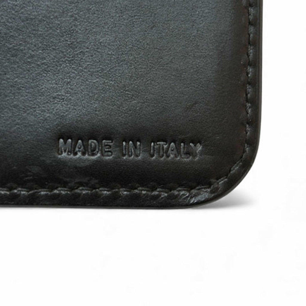 Prada Beige Black Canvas Wallet (Tri-Fold)