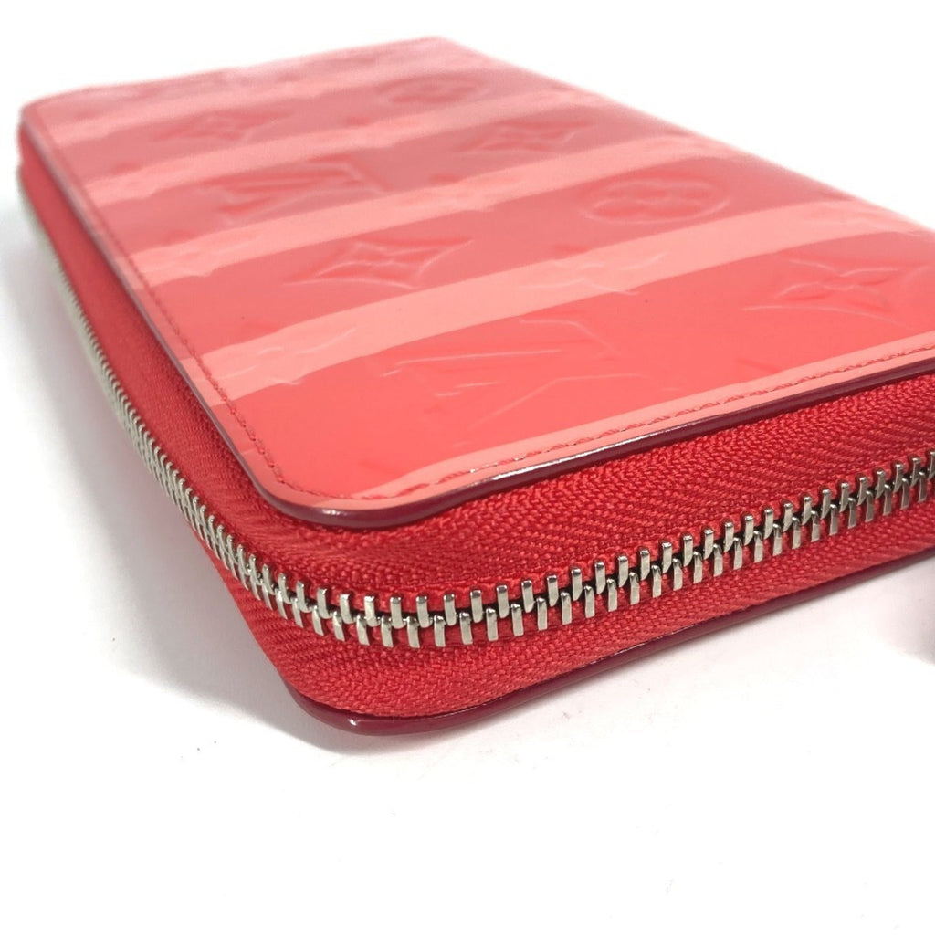 Louis Vuitton Pink Poppy Petal Monogram Vernis Rayures Long Wallet