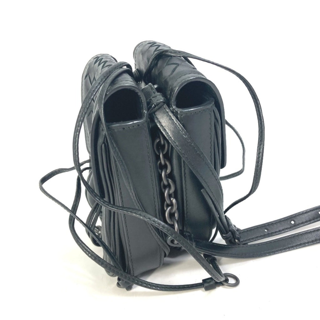 Bottega Veneta Black Leather Shoulder Bag
