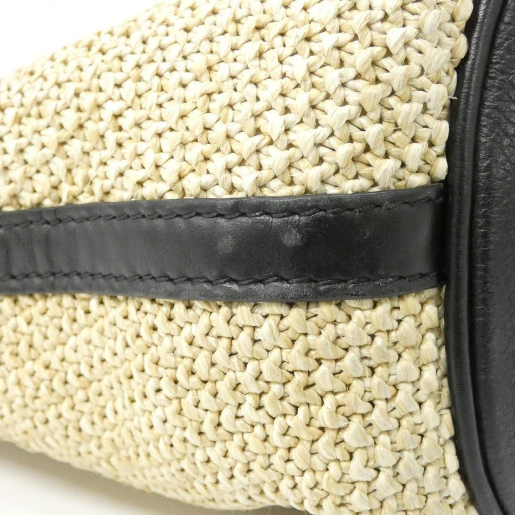 Louis Vuitton Black Raffia Handbag