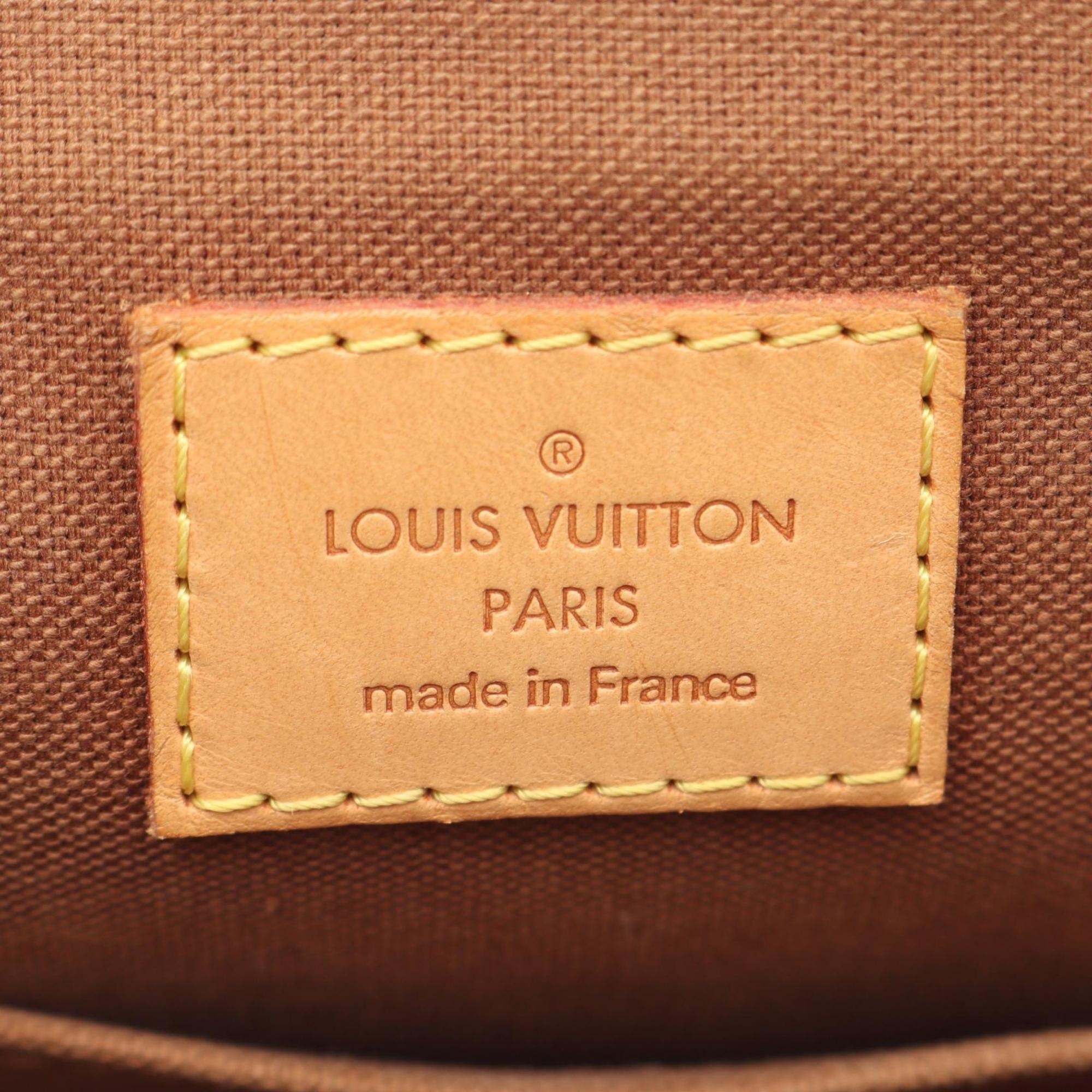 Louis Vuitton Brown Coated Canvas Pvc Monogram Leather Tote Bag