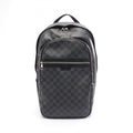 Louis Vuitton Black Coated Canvas Leather Backpack